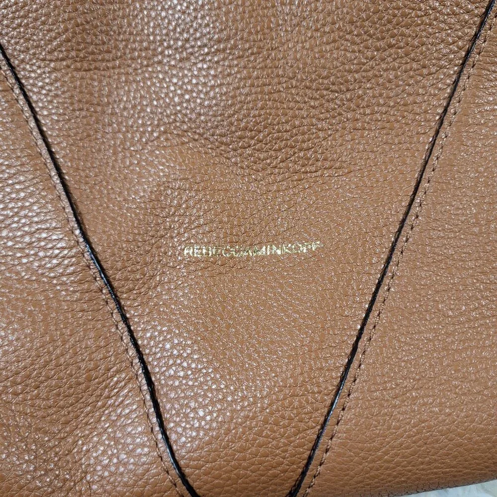Rebecca Minkoff Brown Leather Moto Hobo Tassel Fringe Shoulder Bag